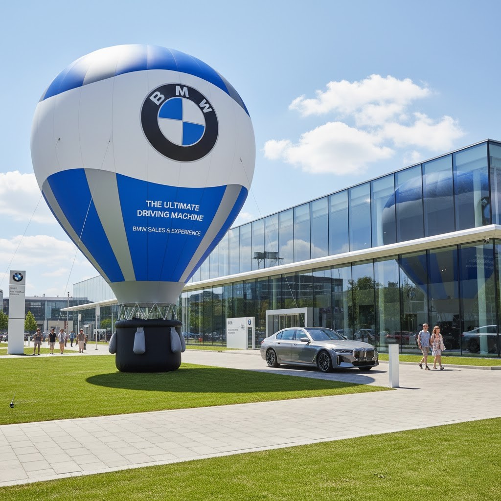 BMW Yer Balonu 8 Metre (LED Aydınlatmalı) | Yer Balonları | Şişme Park Ürünleri | Balapark