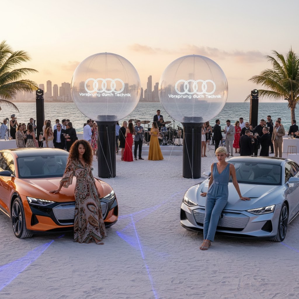 Audi Şişme Yer Balonu (Arka Plan Reklam Balonu)