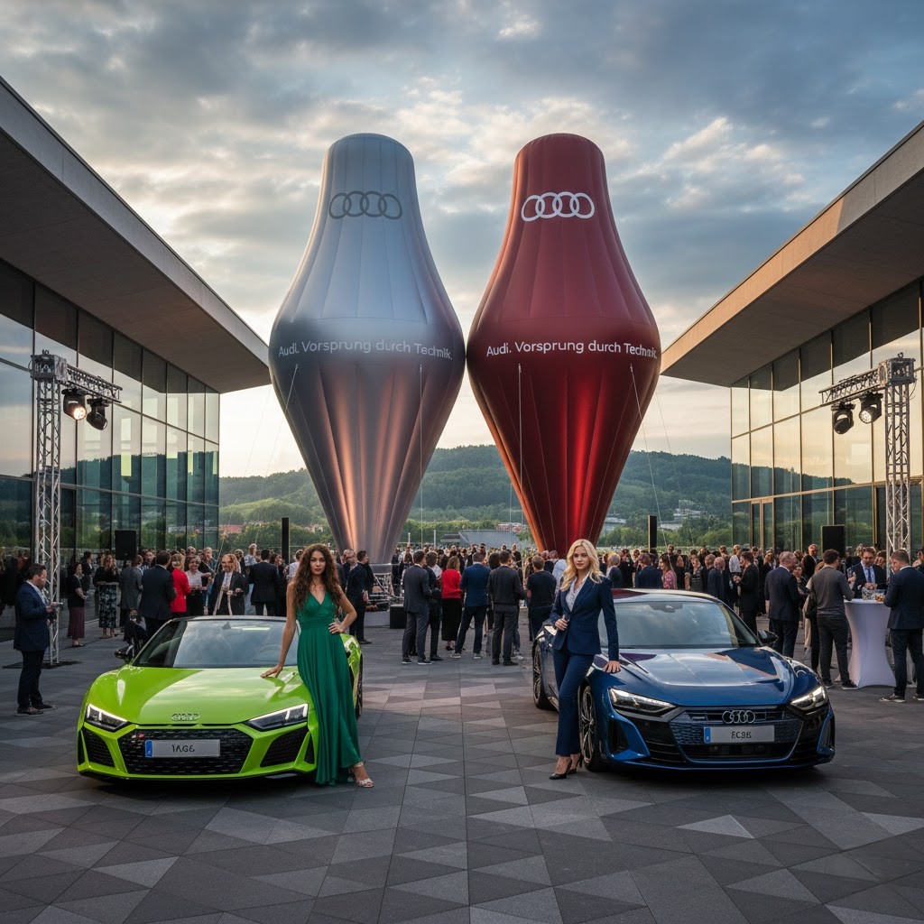 Audi Şişme Yer Balonu (Arka Plan Reklam Balonu)