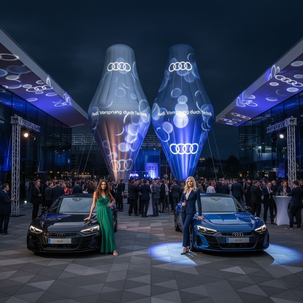 Audi Şişme Yer Balonu (Arka Plan Reklam Balonu)