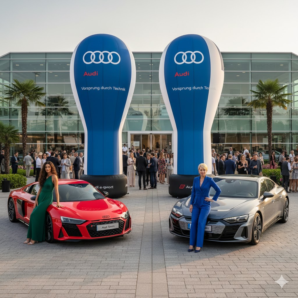 Audi Şişme Yer Balonu (Arka Plan Reklam Balonu) | Yer Balonları | Şişme Park Ürünleri | Balapark