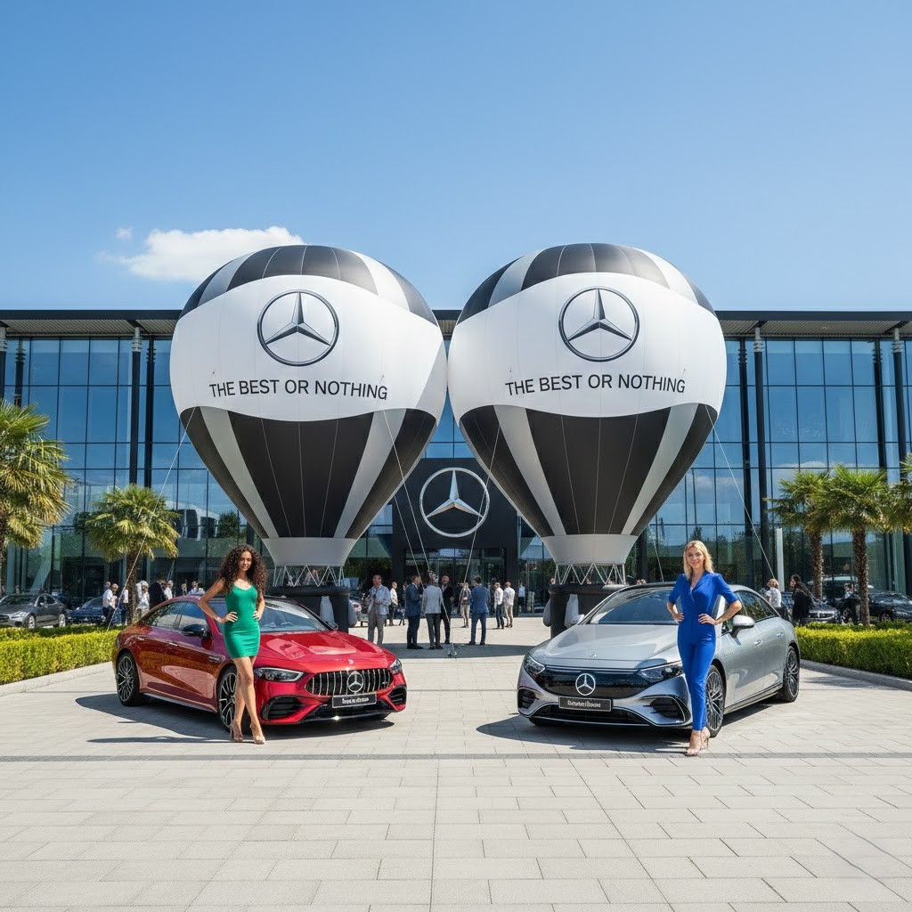 Mercedes Dev Tanıtım ve Organizasyon Balonu (Şişme Mercedes Tır) | Yer Balonları | Şişme Park Ürünleri |…
