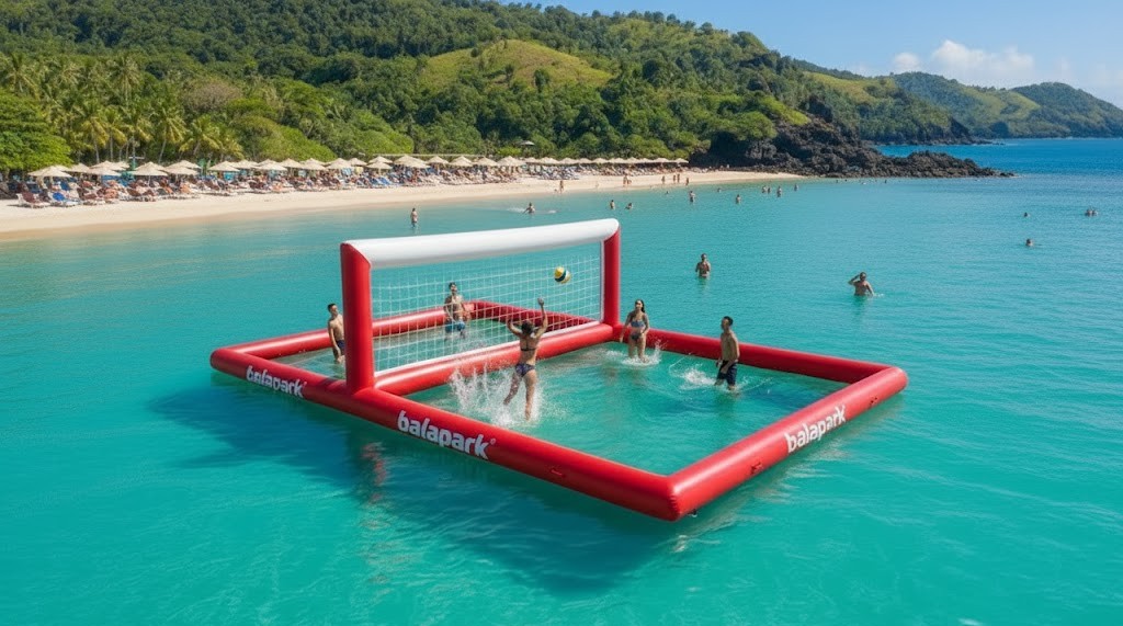 Aufblasbares Wasser-Volleyballfeld