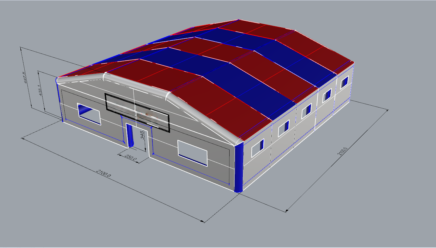 Şişme Taziye Çadırı 21x21x6 | İlk Yardım Çadırı | Şişme Park Ürünleri | Balapark