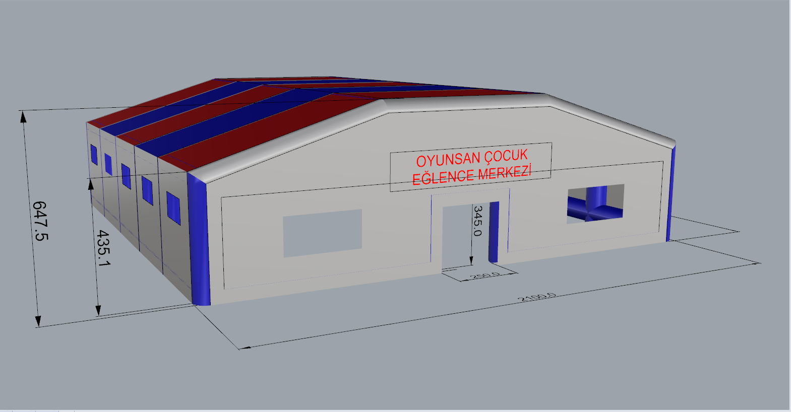 Inflatable Condolence Tent 21x21x6