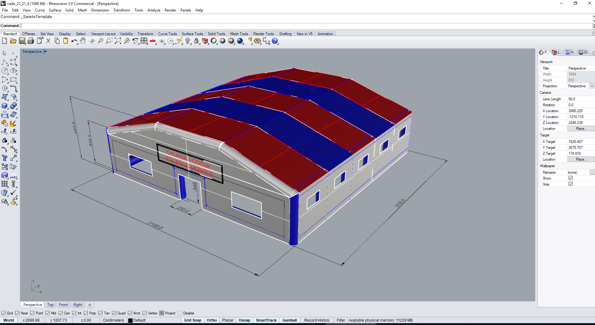 Inflatable Condolence Tent 21x21x6