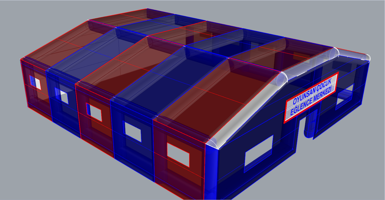 Inflatable Condolence Tent 21x21x6