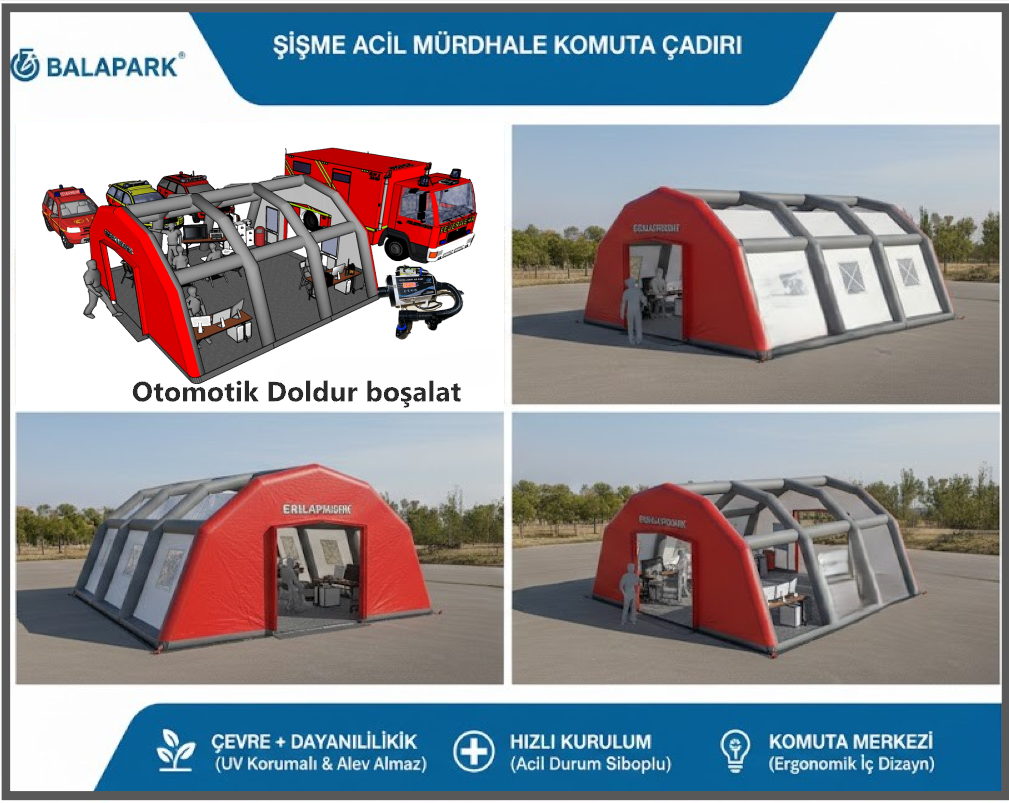 Şişme İlk Yardım Çadırı | İlk Müdahale Çadırı | Şişme Park Ürünleri | Balapark