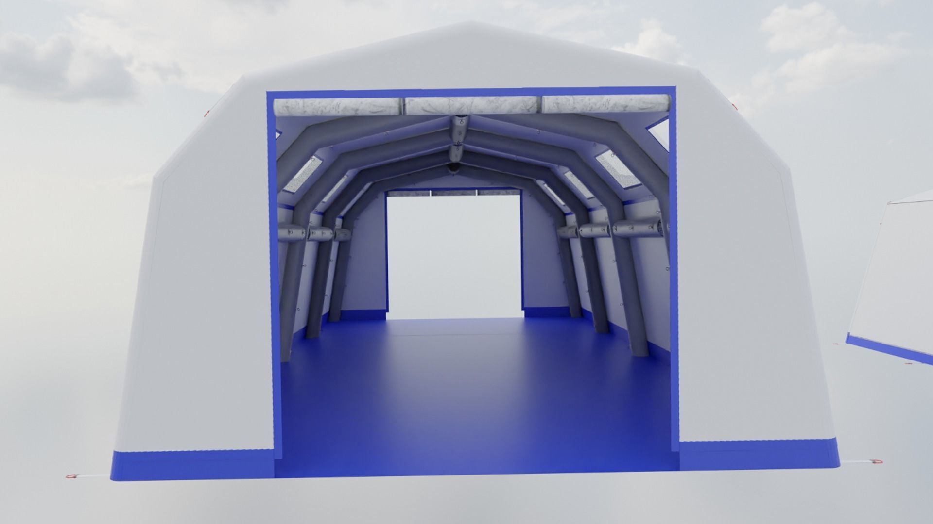 Надувная палатка первой помощи 7×5