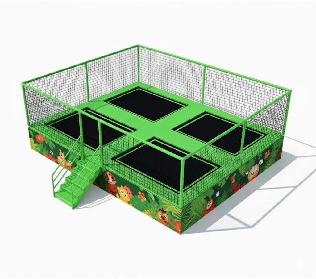 4-Unit Junior Trampoline