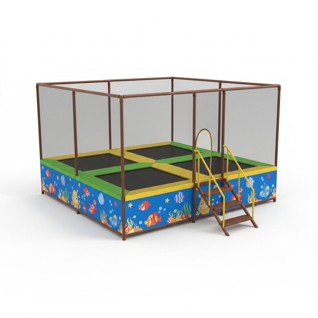 4-Unit Junior Trampoline