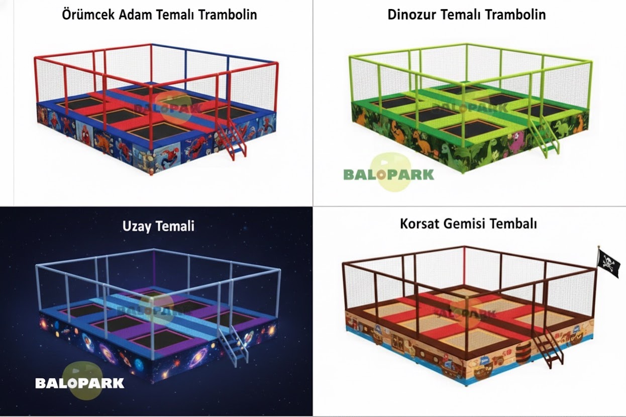 6-Unit Junior Trampoline
