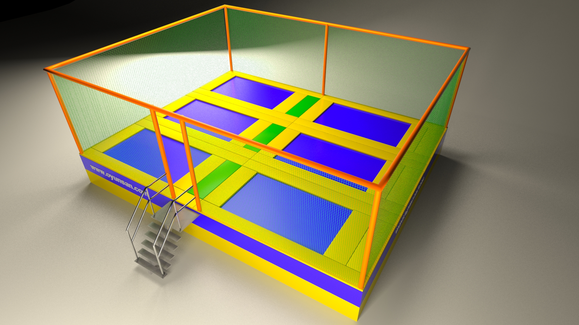 Olimpik Trambolin 8 Gözlü | OlimpikTrambolin | Şişme Park Ürünleri | Balapark