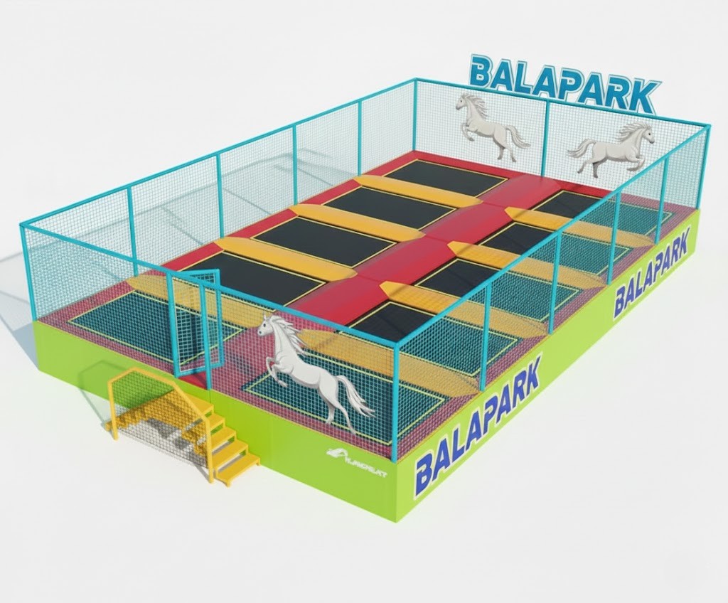 Olympischer Trampolinpark (10 Felder)