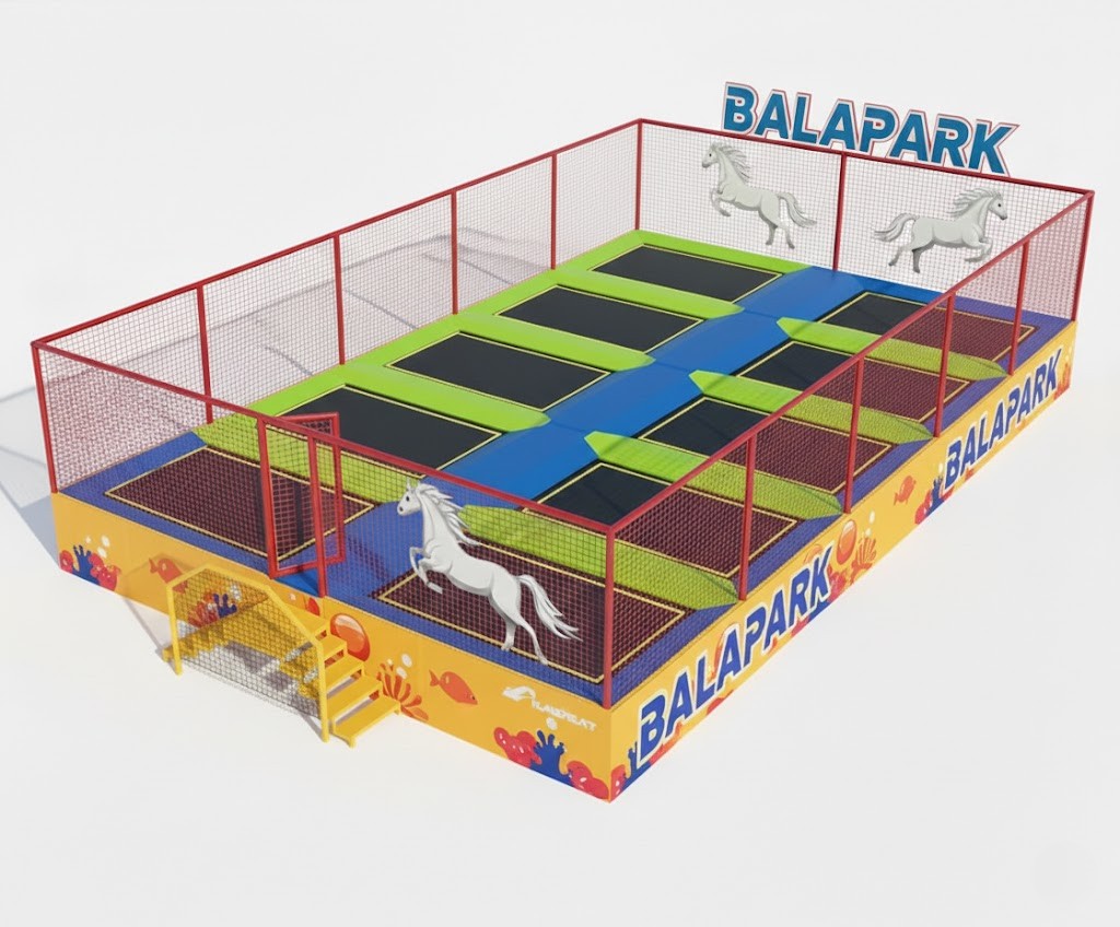 Olympischer Trampolinpark (10 Felder)