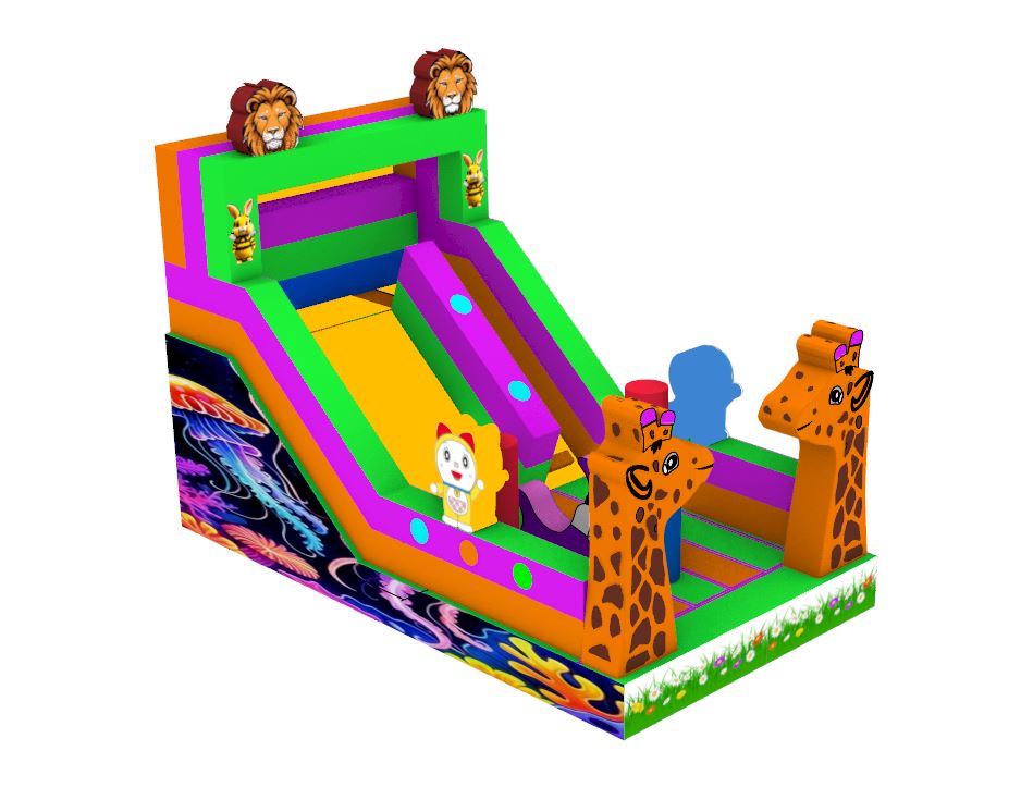 Şişme Mini Zurafa Oyun Parkı 6x2,3x4