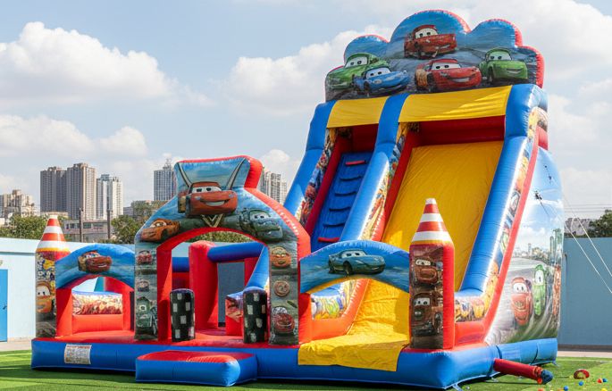 Şişme piramit kaydırak