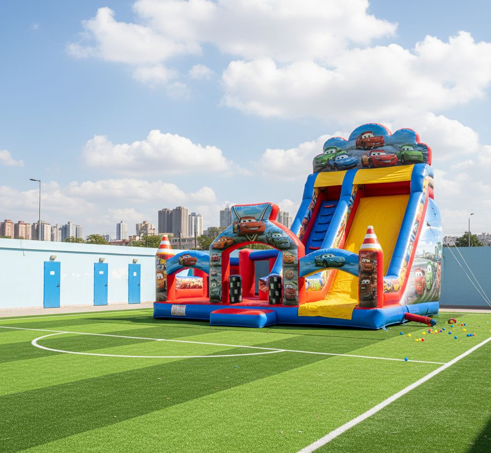 Şişme piramit kaydırak