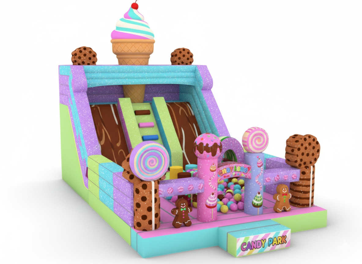 Şişme piramit kaydırak