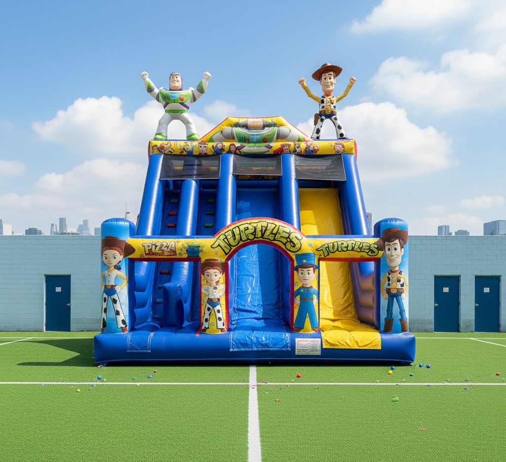 Şişme piramit kaydırak