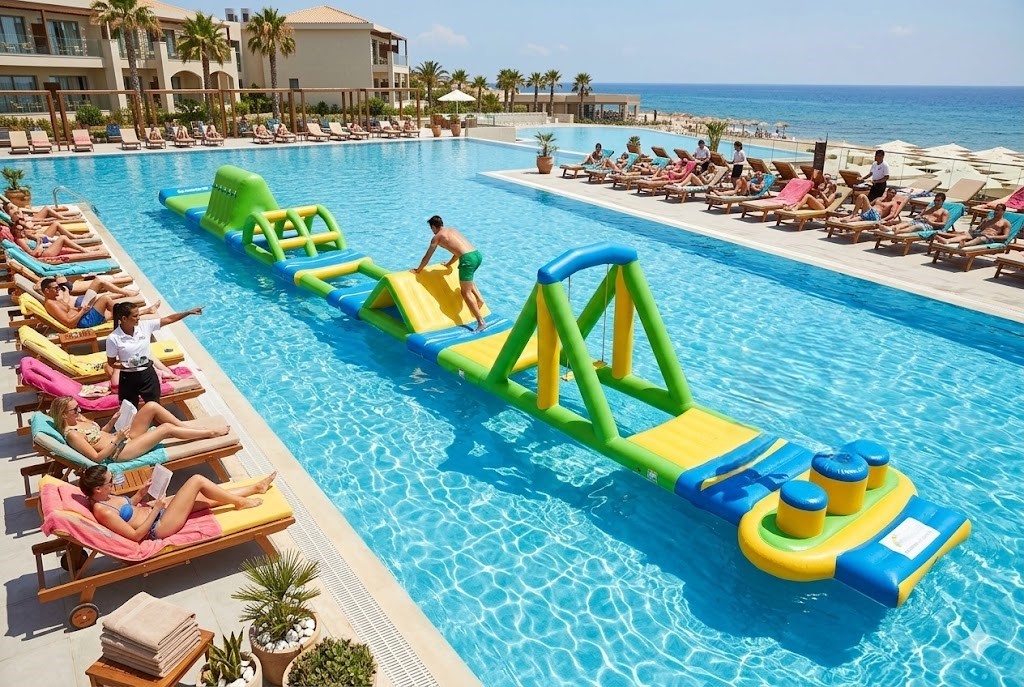 Şişme Havuz Engelli Parkuru siboplu | Şişme Su Oyun Parkı | Şişme Park Ürünleri | Balapark