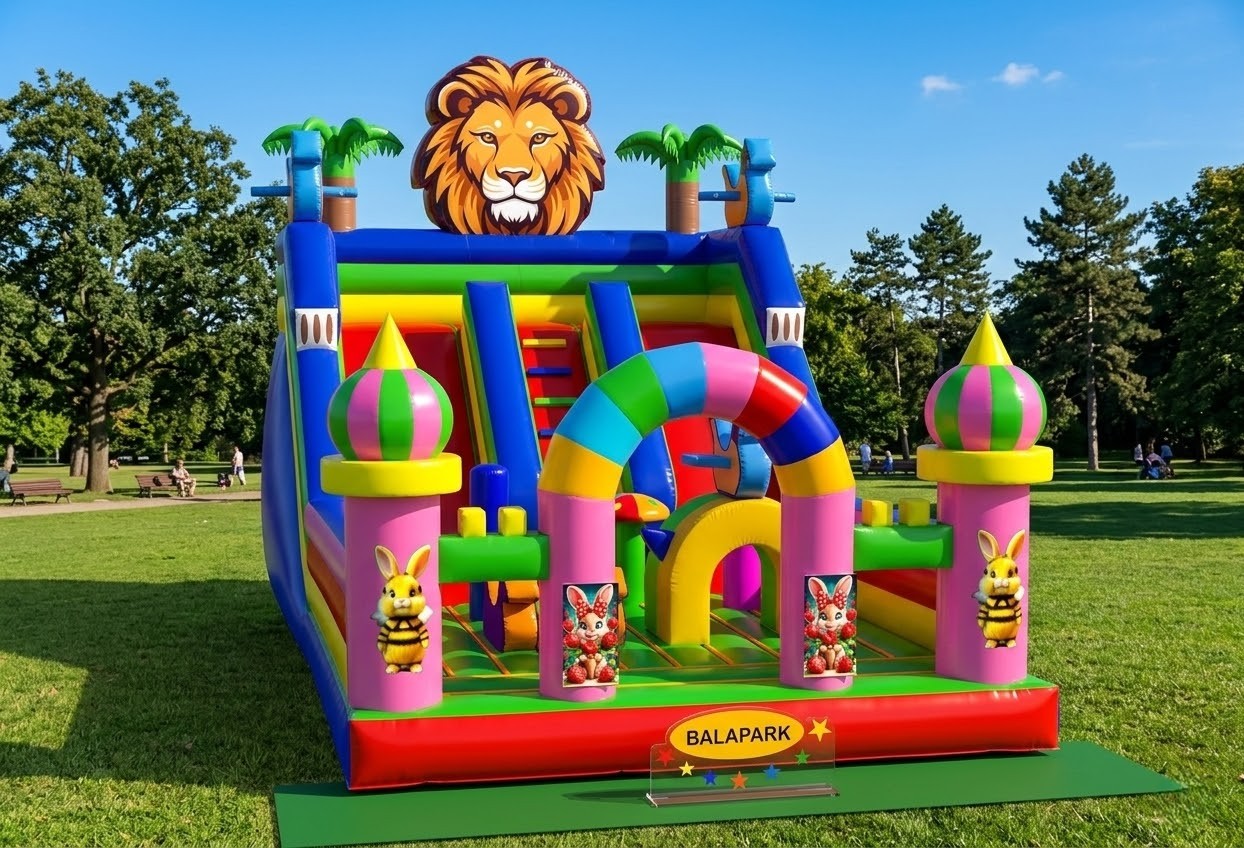 Dev Şişme  Oyun Parkı Kaydıraklı