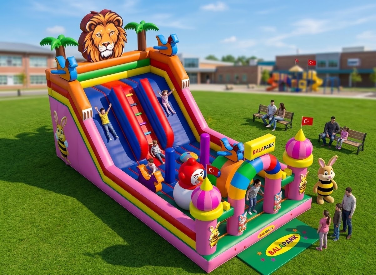 Dev Şişme  Oyun Parkı Kaydıraklı