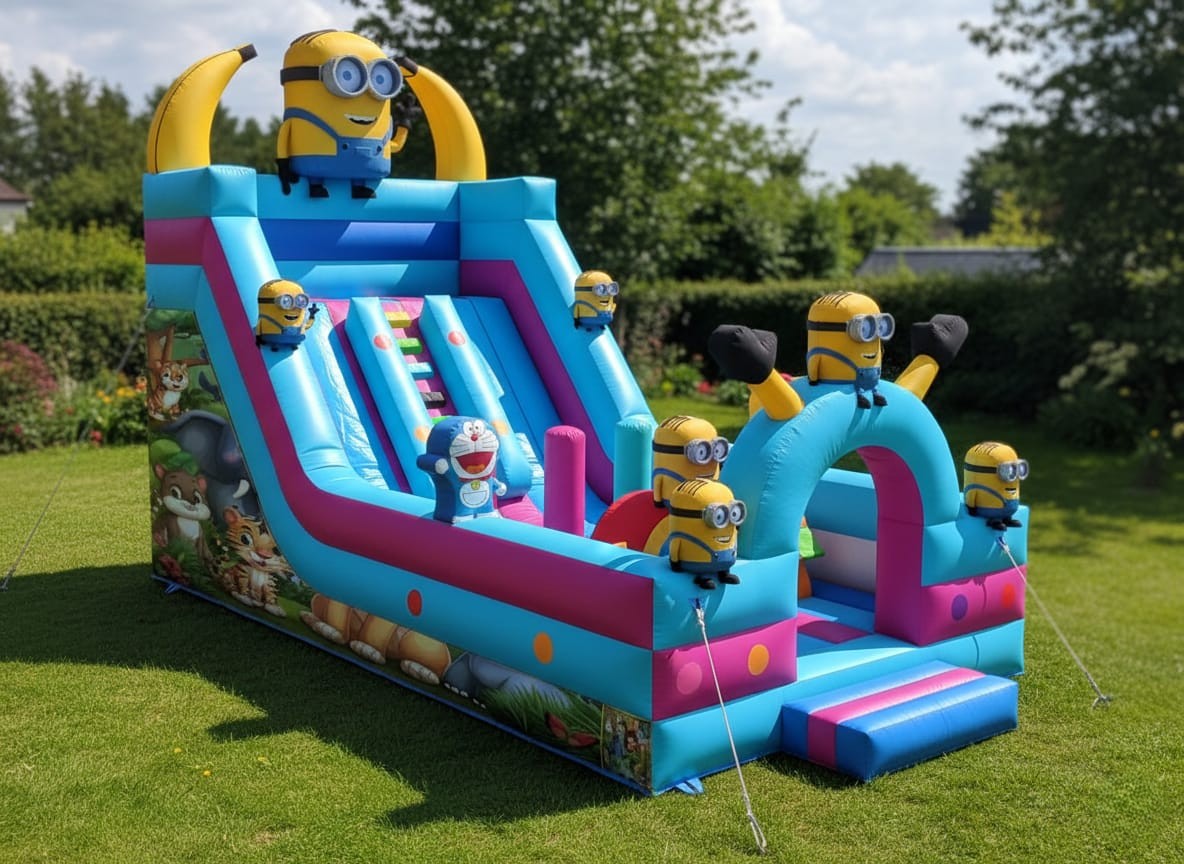 Minyon Temalı Şişme Oyun Parkı | Şişme Oyun Parkı Orta | Şişme Park Ürünleri | Balapark