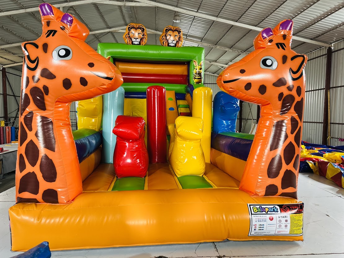 Şişme Mini Zurafa Oyun Parkı 6x2,3x4
