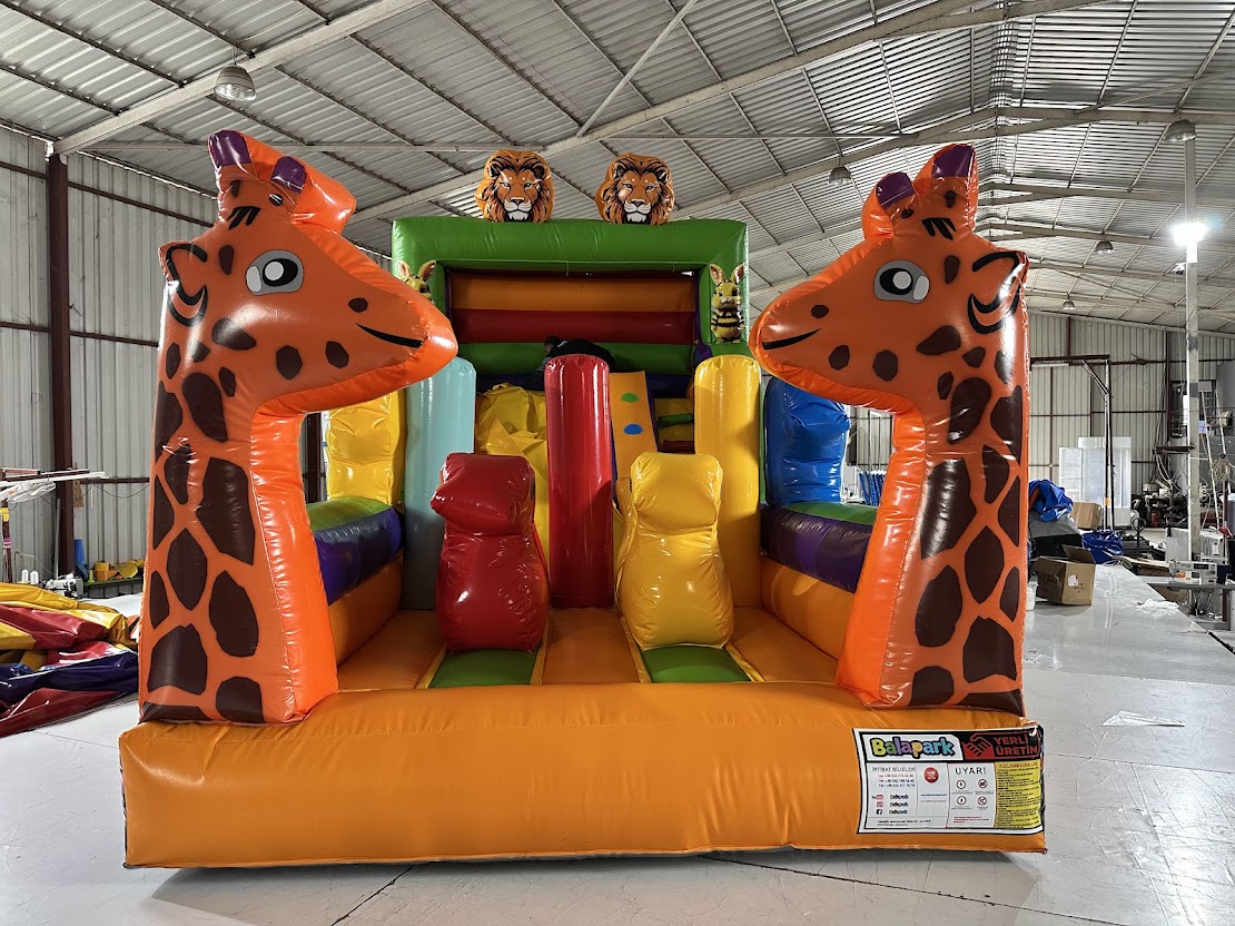 Şişme Mini Zurafa Oyun Parkı 6x2,3x4