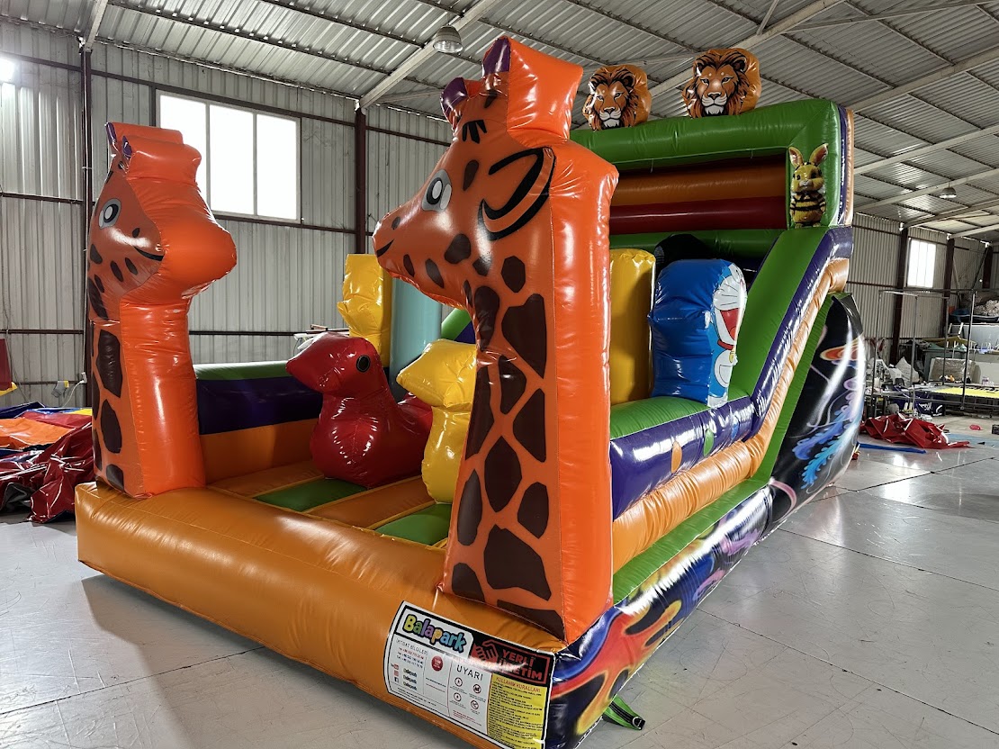 Şişme Mini Zurafa Oyun Parkı 6x2,3x4