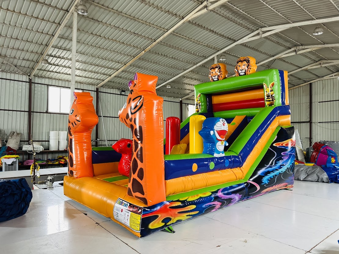 Şişme Mini Zurafa Oyun Parkı 6x2,3x4 | Şişme Kaydırak | Şişme Park Ürünleri | Balapark