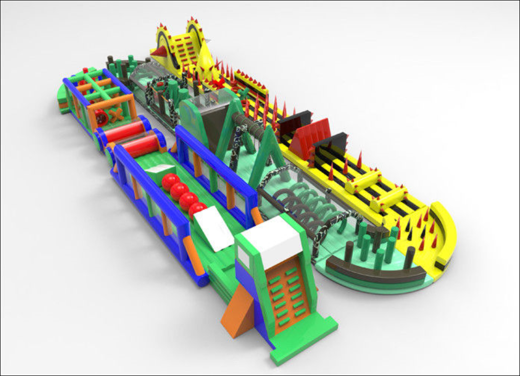 Dev Şişme Survivor Parkur | Inflatable Parks | Balapark